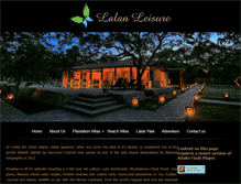 Tablet Screenshot of lalanleisure.com